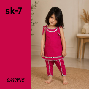 SK-7 — Shocking Pink Cotton Tulip Shalwar Qameez 2-Piece Set