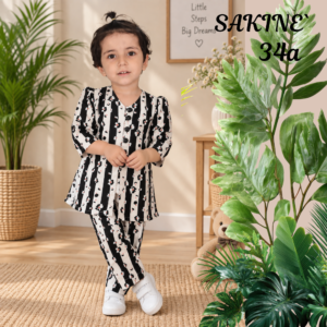 SAKINÉ Midnight Blossom Girls 2-Piece Co-Ord Set – SK-32