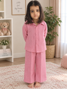 Pink Dots SK-26 – Girls’ 2-Piece Co-ords Set