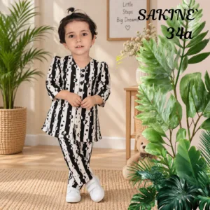 SAKINÉ Midnight Blossom Girls 2-Piece Co-Ord Set – SK-32
